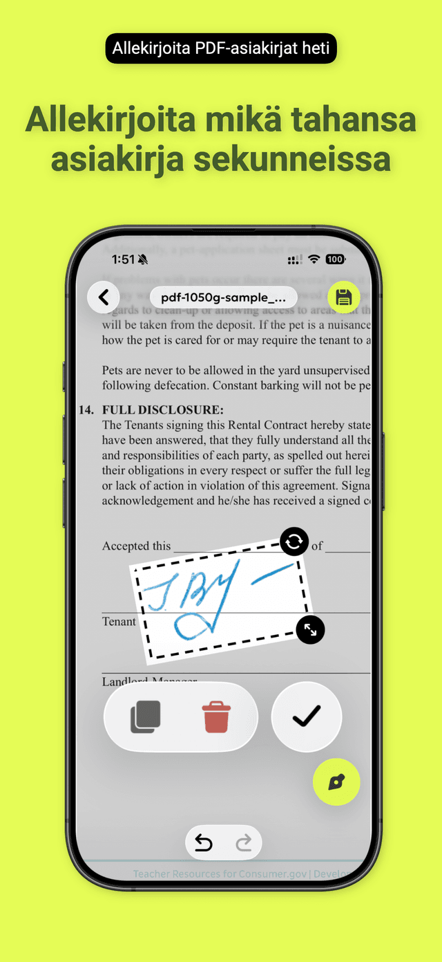 QuickSign: Allekirjoita PDF