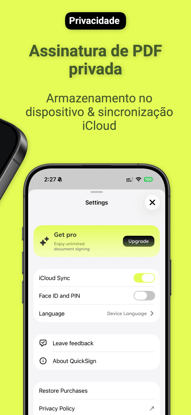QuickSign: Assinar PDF e Docs