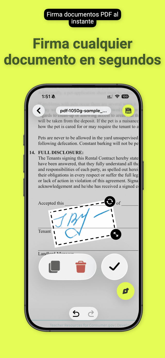 QuickSign: Firmar PDF y Docs