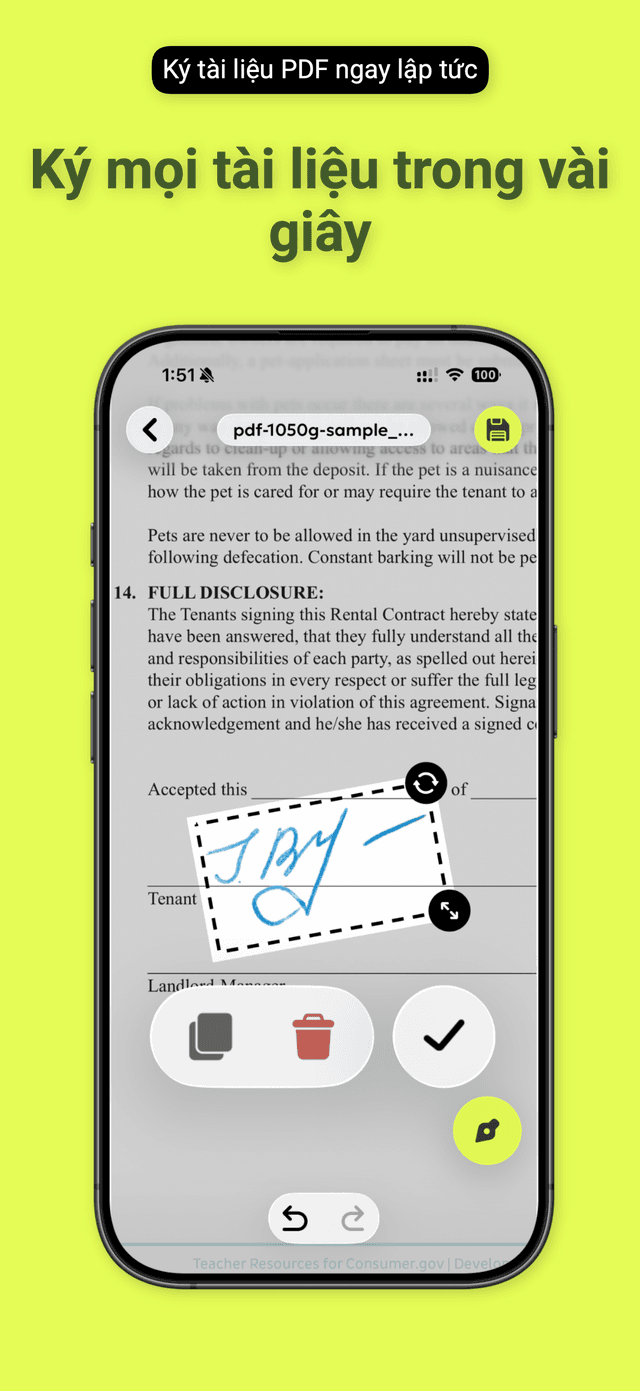 QuickSign: Ký PDF & Con Dấu