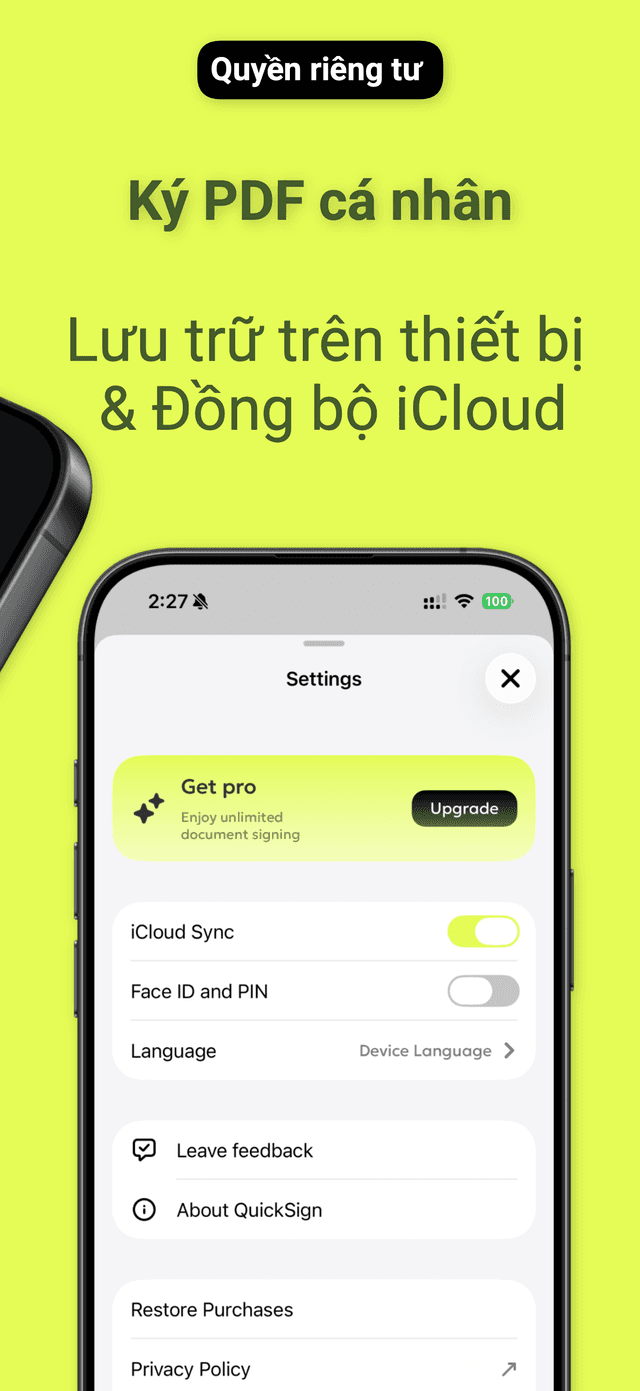 QuickSign: Ký PDF & Con Dấu