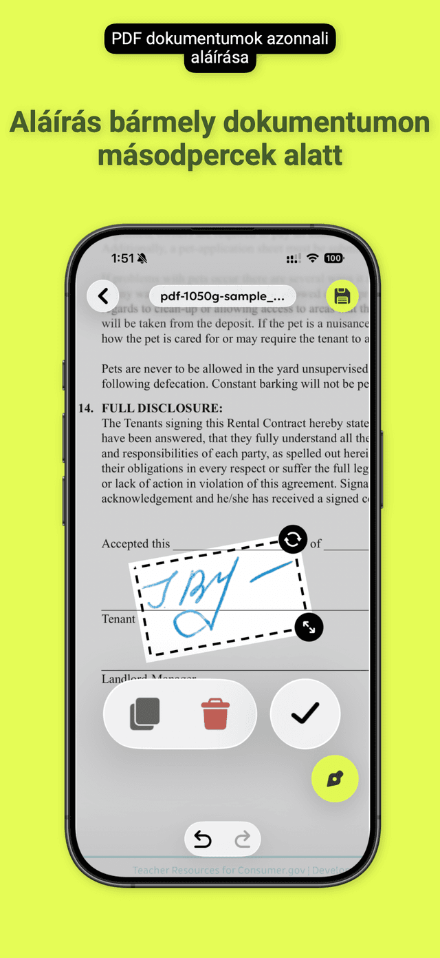 QuickSign: PDF Aláírás