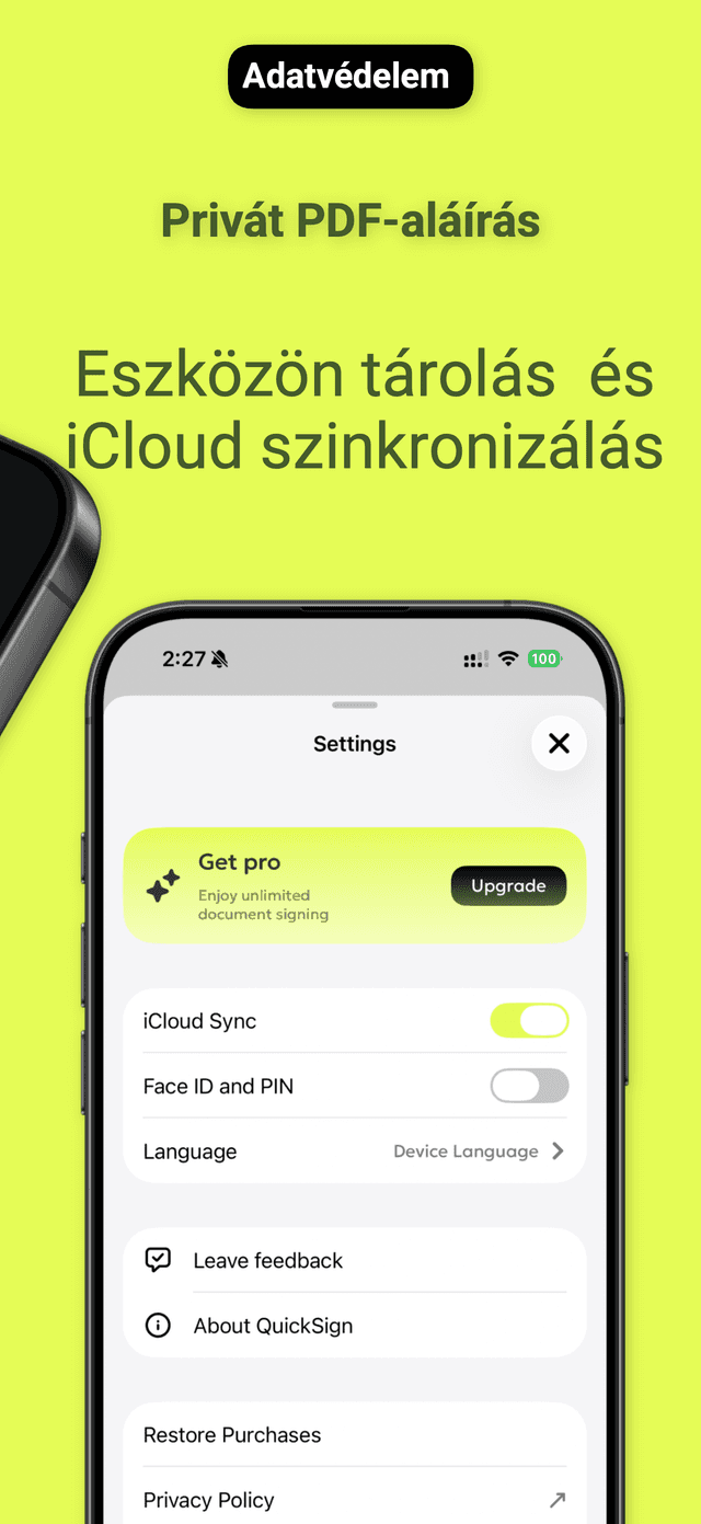 QuickSign: PDF Aláírás