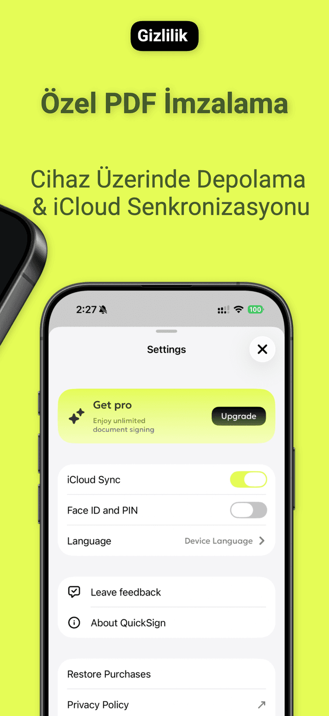 QuickSign: PDF İmzalama