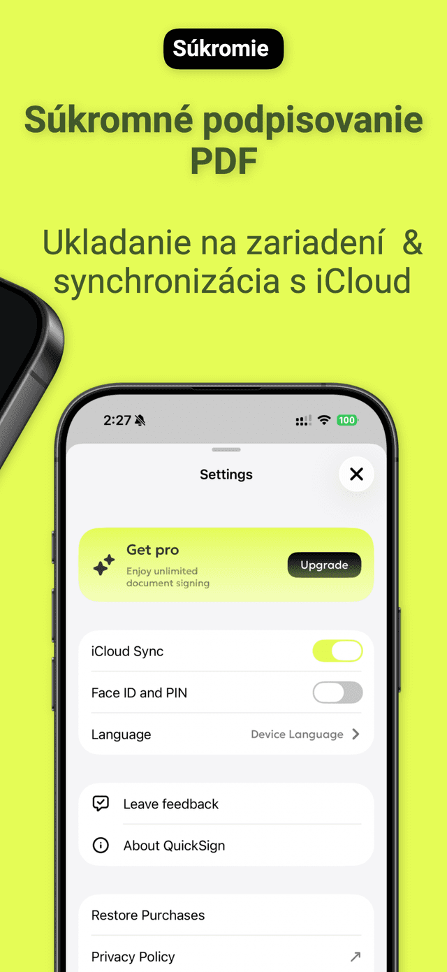 QuickSign: Podpísať PDF