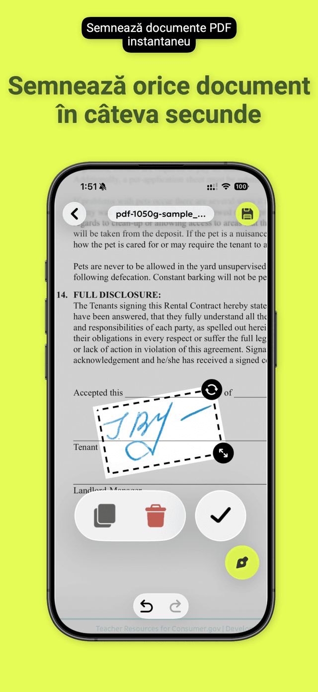 QuickSign: Semnează PDF