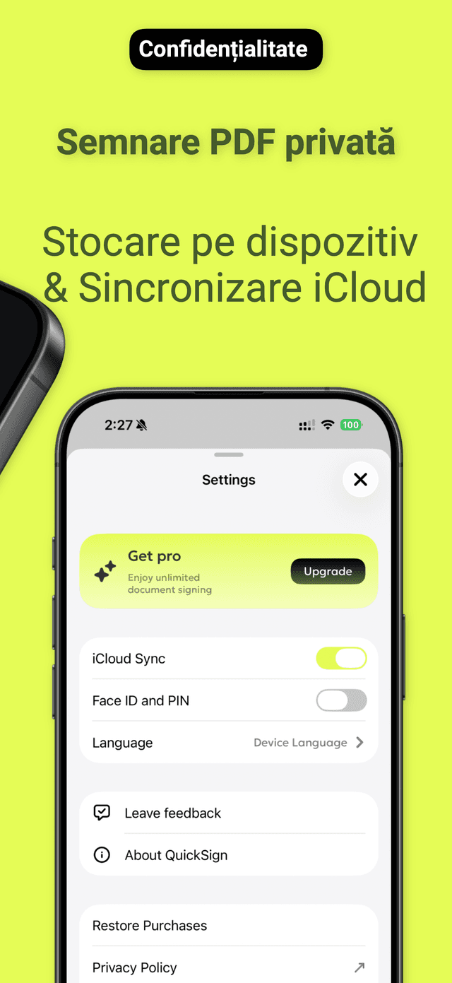 QuickSign: Semnează PDF