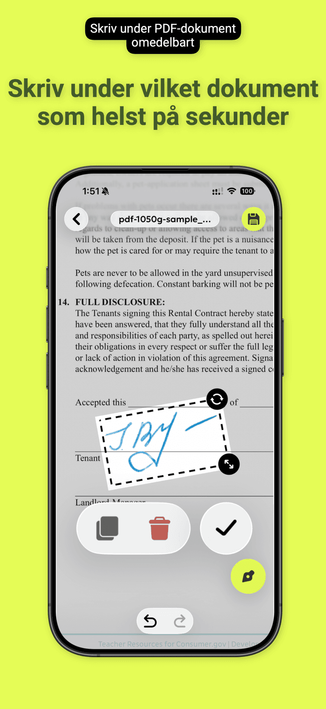 QuickSign: Signera PDF